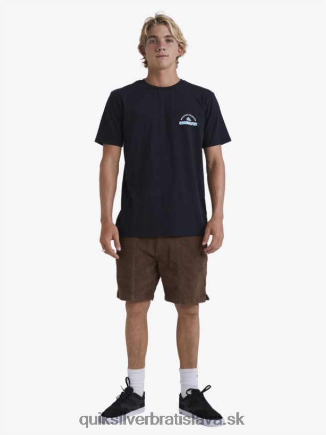 vodácke manšestrové šortky Quiksilver muži B80HXR875 temná zem