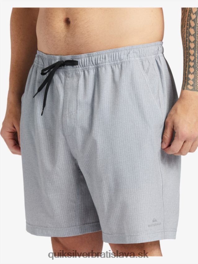 vodák po surfe natiahne 20 obojživelných šortiek Quiksilver muži B80HXR955 svetlosivý vres
