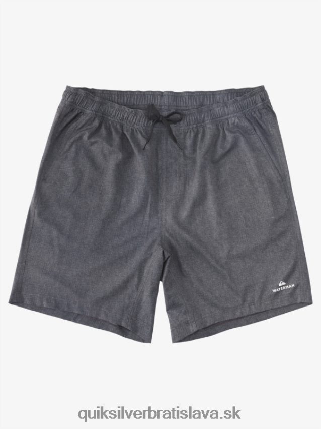 vodák po surfe natiahne 20 obojživelných šortiek Quiksilver muži B80HXR956 vres čierny