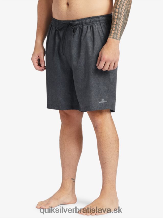 vodák po surfe natiahne 20 obojživelných šortiek Quiksilver muži B80HXR956 vres čierny