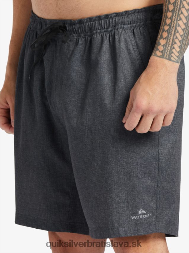 vodák po surfe natiahne 20 obojživelných šortiek Quiksilver muži B80HXR956 vres čierny