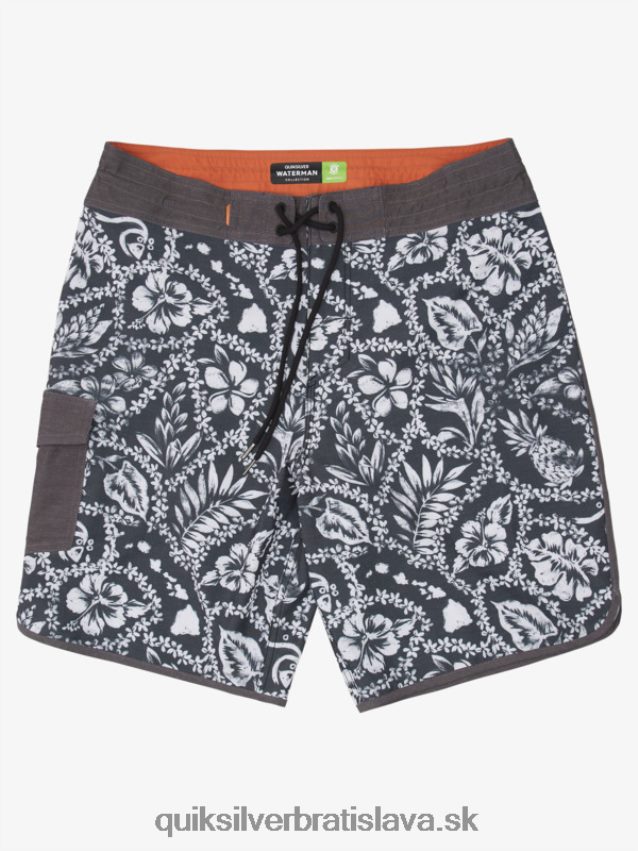 vodák príchod lei 20 hrebenatkové šortky Quiksilver muži B80HXR1417 čierny príchod lei