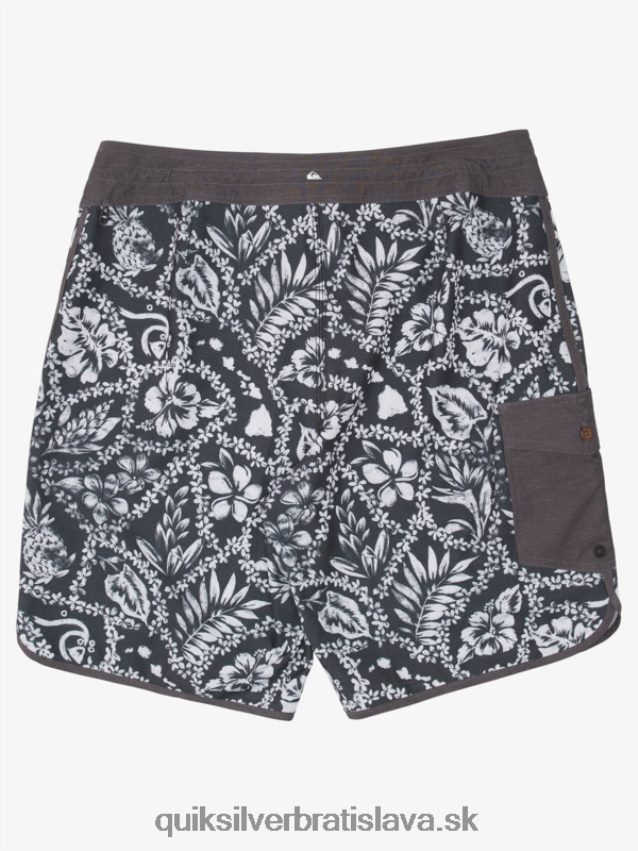 vodák príchod lei 20 hrebenatkové šortky Quiksilver muži B80HXR1417 čierny príchod lei