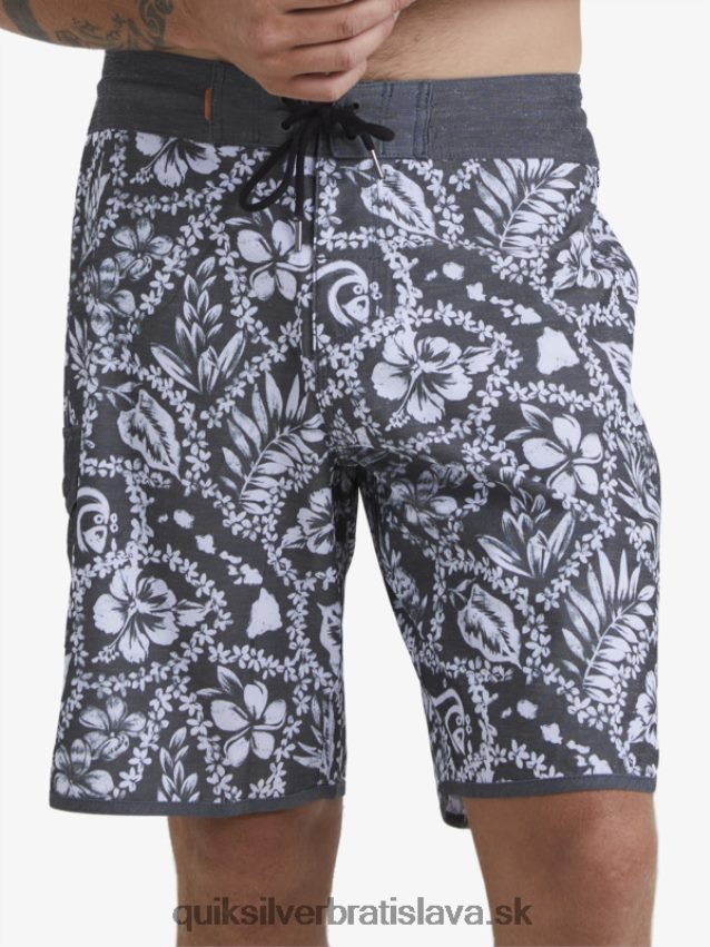 vodák príchod lei 20 hrebenatkové šortky Quiksilver muži B80HXR1417 čierny príchod lei