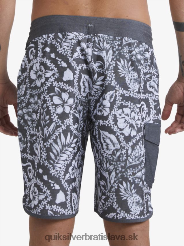 vodák príchod lei 20 hrebenatkové šortky Quiksilver muži B80HXR1417 čierny príchod lei