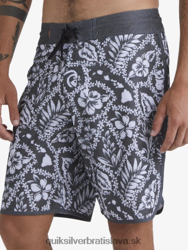 vodák príchod lei 20 hrebenatkové šortky Quiksilver muži B80HXR1417 čierny príchod lei