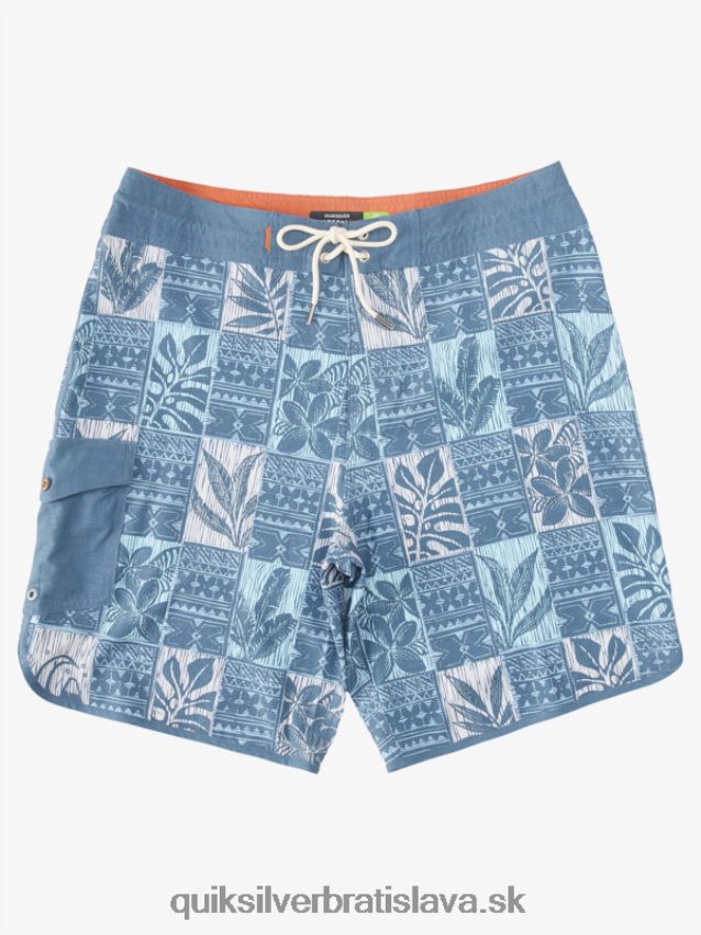 vodník list boxy hrebenatka 20 šortky Quiksilver muži B80HXR1298 práporčík modré listy bs
