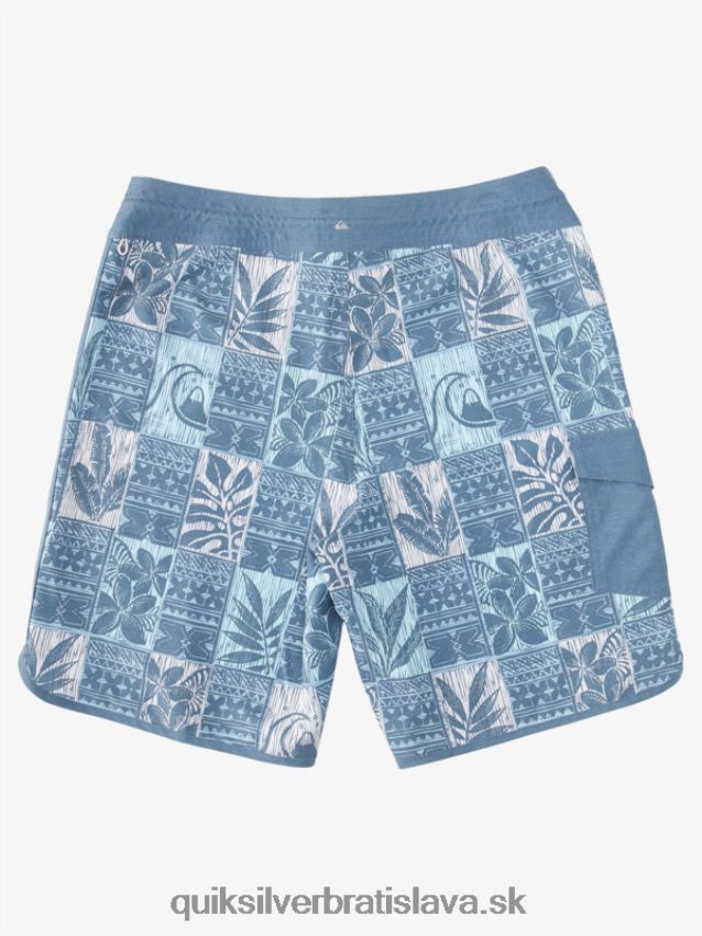 vodník list boxy hrebenatka 20 šortky Quiksilver muži B80HXR1298 práporčík modré listy bs