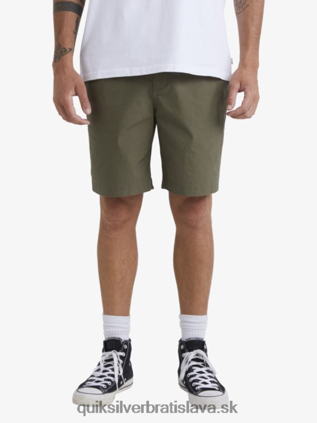 vodník po surfových šortkách Quiksilver muži B80HXR1579 zaprášená oliva
