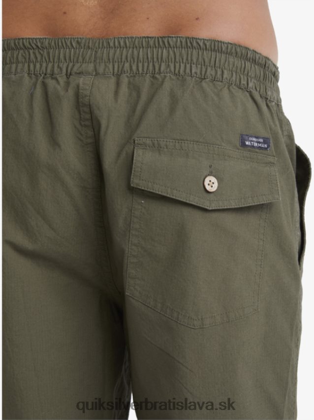 vodník po surfových šortkách Quiksilver muži B80HXR1579 zaprášená oliva