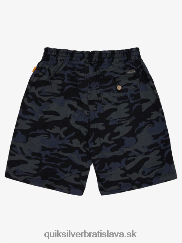 vodník po surfových šortkách Quiksilver muži B80HXR1581 čierna kamufláž