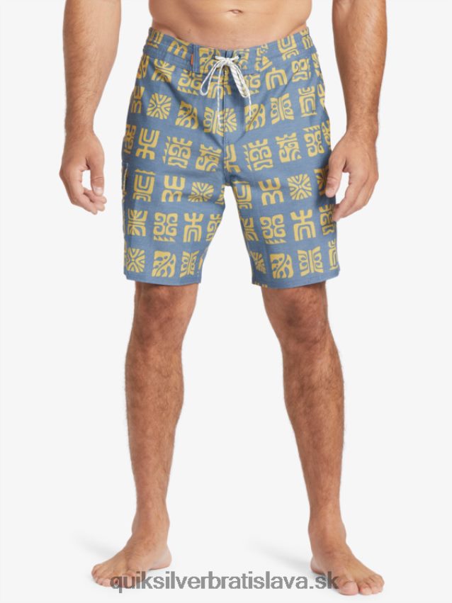 waterman channel paddle 20 boardshorts Quiksilver muži B80HXR639 práporčík modrý kanál pádlo bs