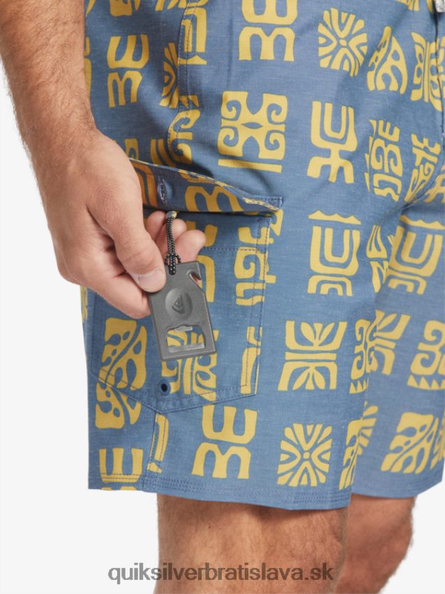 waterman channel paddle 20 boardshorts Quiksilver muži B80HXR639 práporčík modrý kanál pádlo bs