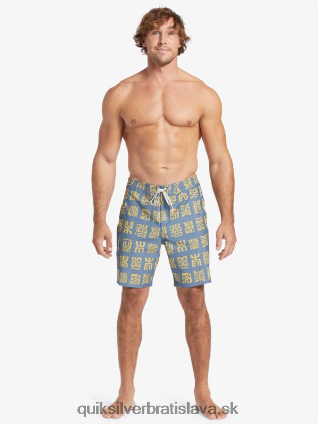 waterman channel paddle 20 boardshorts Quiksilver muži B80HXR639 práporčík modrý kanál pádlo bs
