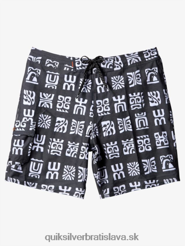 waterman channel paddle 20 boardshorts Quiksilver muži B80HXR640 čierna kanálová lopatka bs