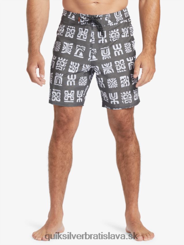waterman channel paddle 20 boardshorts Quiksilver muži B80HXR640 čierna kanálová lopatka bs