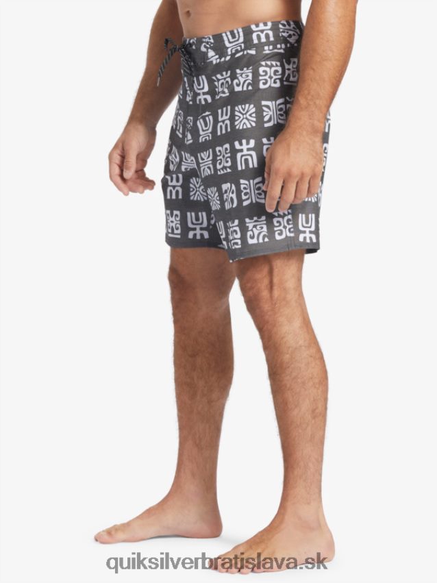 waterman channel paddle 20 boardshorts Quiksilver muži B80HXR640 čierna kanálová lopatka bs