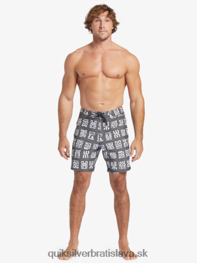 waterman channel paddle 20 boardshorts Quiksilver muži B80HXR640 čierna kanálová lopatka bs