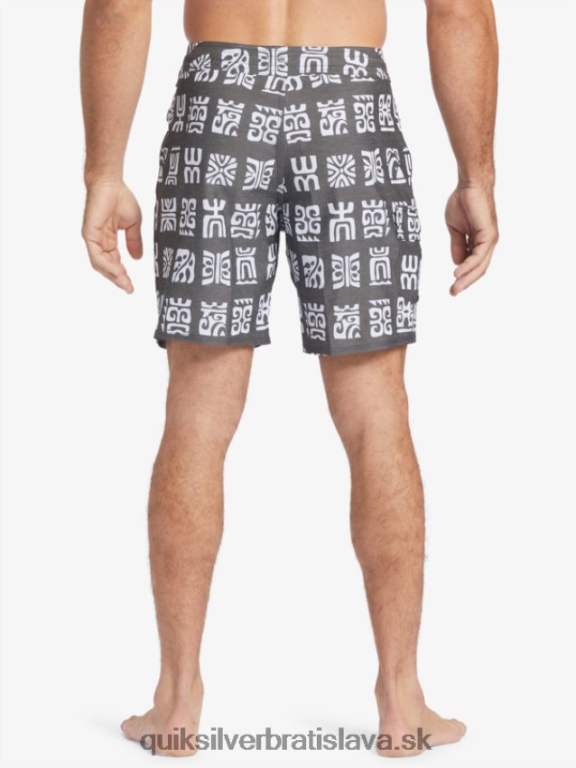 waterman channel paddle 20 boardshorts Quiksilver muži B80HXR640 čierna kanálová lopatka bs