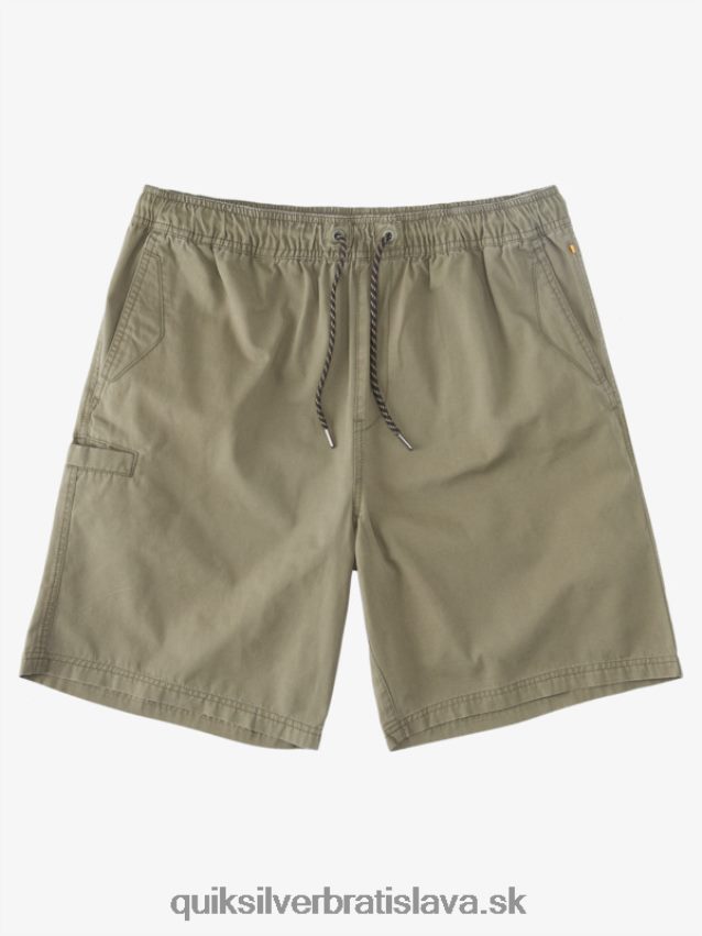waterman last light elastic 19 shorts Quiksilver muži B80HXR253 zaprášená oliva