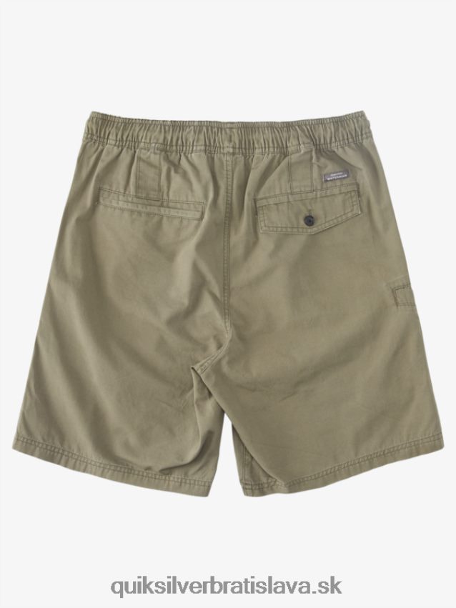 waterman last light elastic 19 shorts Quiksilver muži B80HXR253 zaprášená oliva