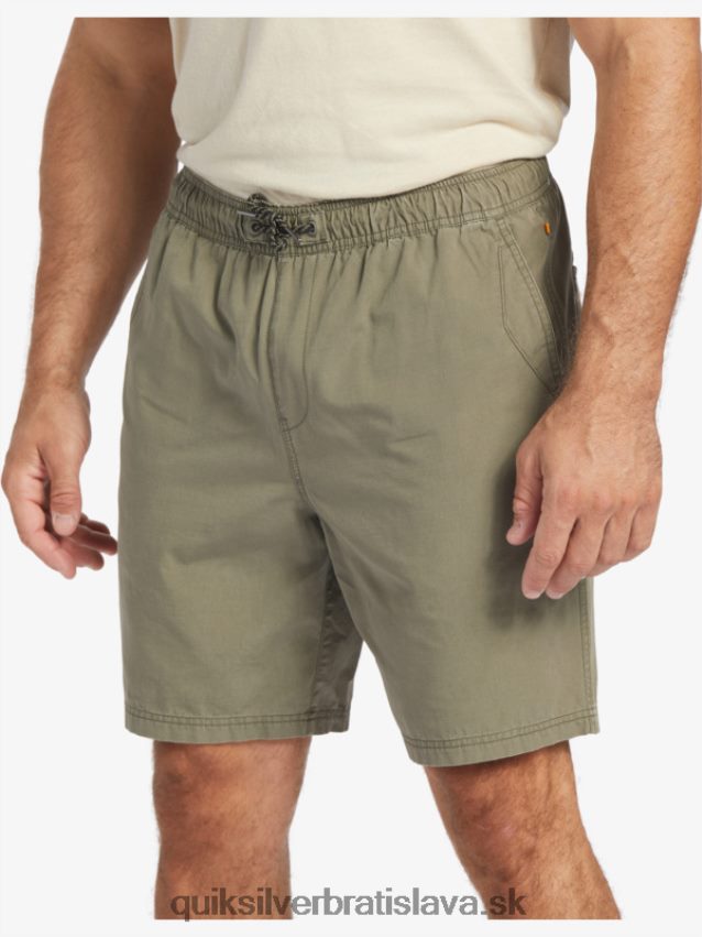 waterman last light elastic 19 shorts Quiksilver muži B80HXR253 zaprášená oliva