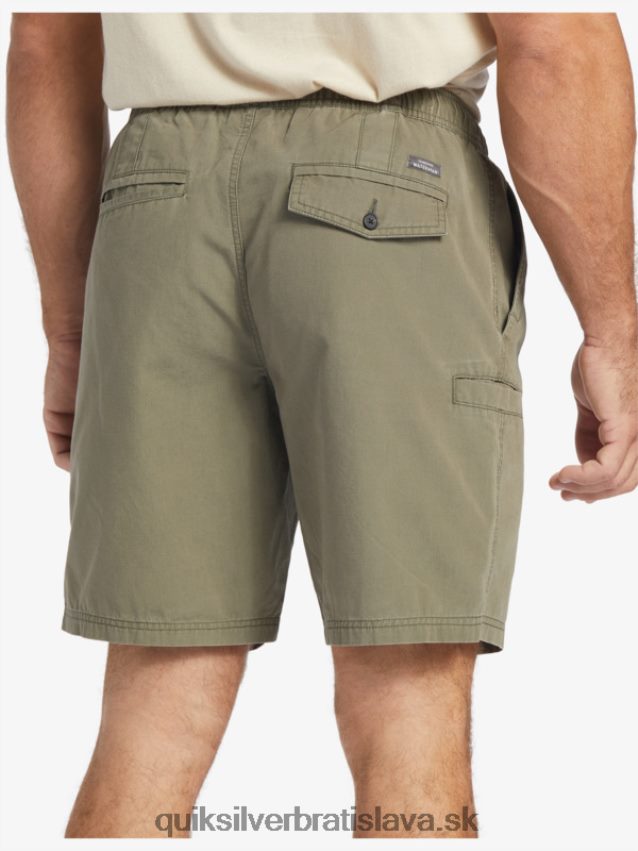 waterman last light elastic 19 shorts Quiksilver muži B80HXR253 zaprášená oliva