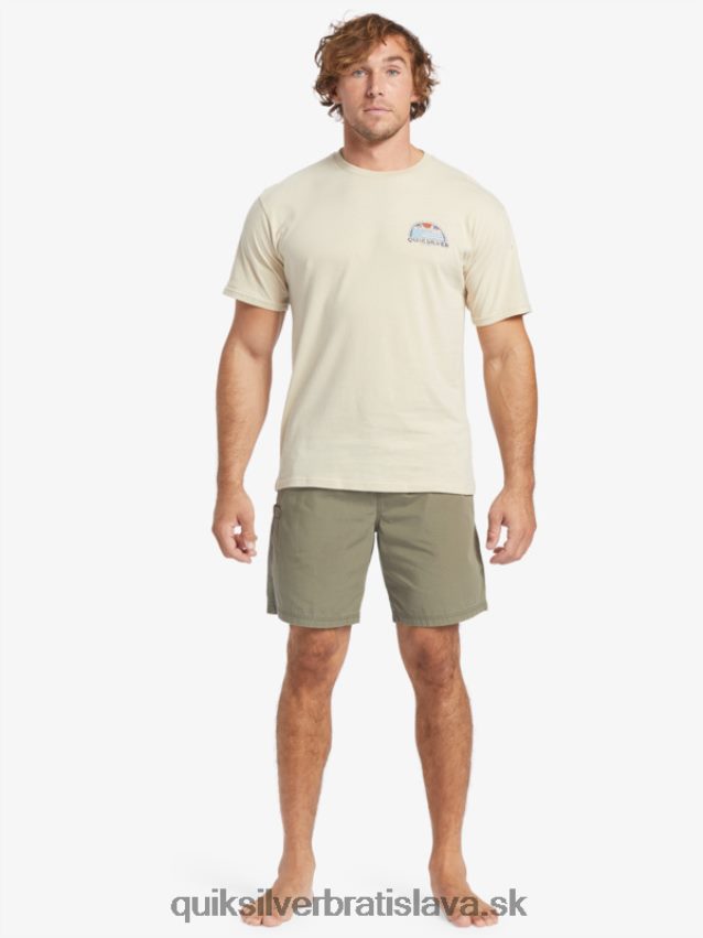 waterman last light elastic 19 shorts Quiksilver muži B80HXR253 zaprášená oliva
