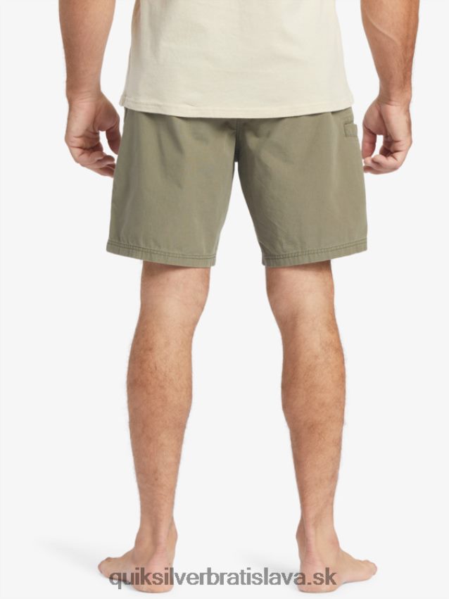 waterman last light elastic 19 shorts Quiksilver muži B80HXR253 zaprášená oliva