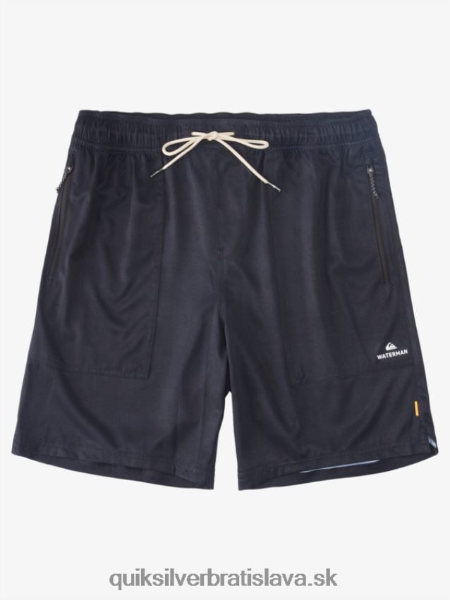 waterman scout zips obojživelník 20 boardshorts Quiksilver muži B80HXR1324 čierna