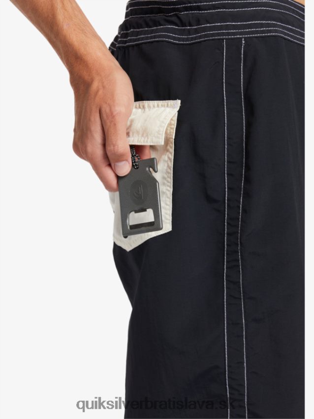 waterman throwback 19 boardshorts Quiksilver muži B80HXR1855 čierna