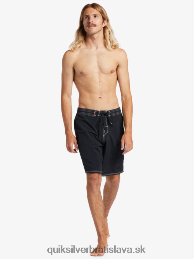 waterman throwback 19 boardshorts Quiksilver muži B80HXR1855 čierna