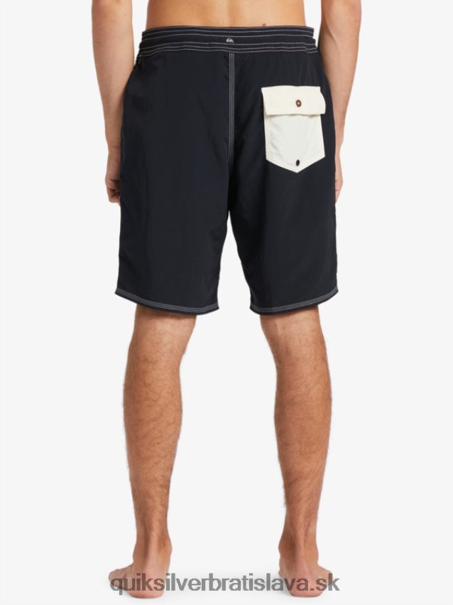 waterman throwback 19 boardshorts Quiksilver muži B80HXR1855 čierna