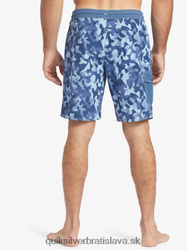 waterman throwback camo 19 boardshorts Quiksilver muži B80HXR536 práporčík modrý návrat