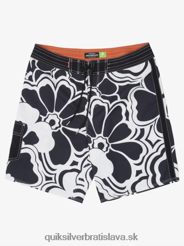 waterman throwback print 19 boardshorts Quiksilver muži B80HXR1436 čierny návrat