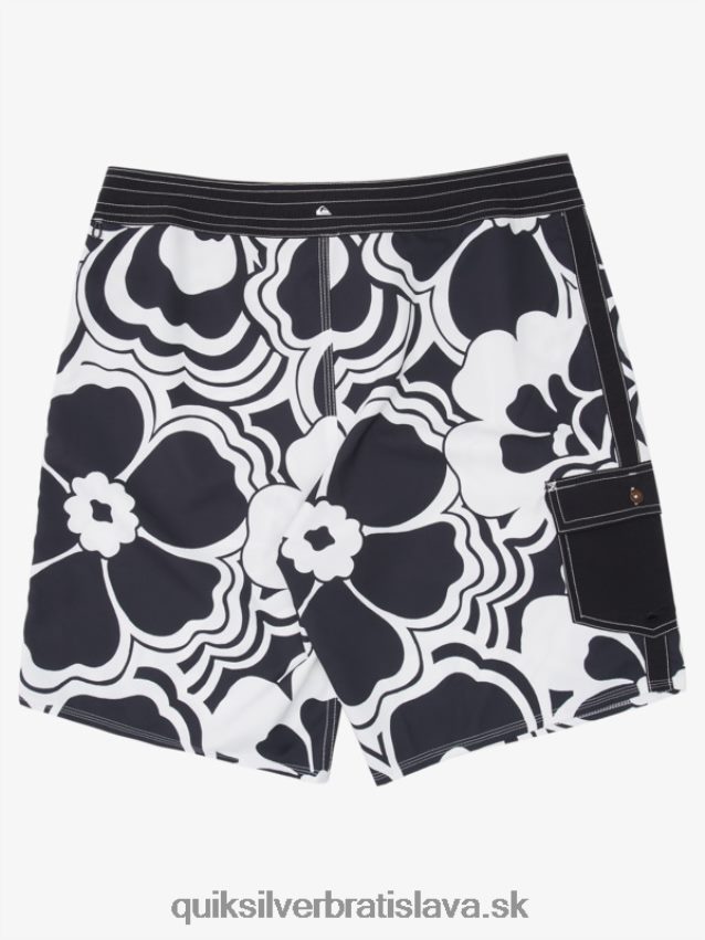 waterman throwback print 19 boardshorts Quiksilver muži B80HXR1436 čierny návrat