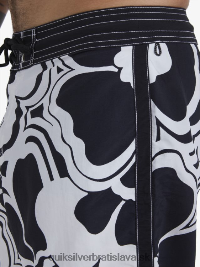 waterman throwback print 19 boardshorts Quiksilver muži B80HXR1436 čierny návrat
