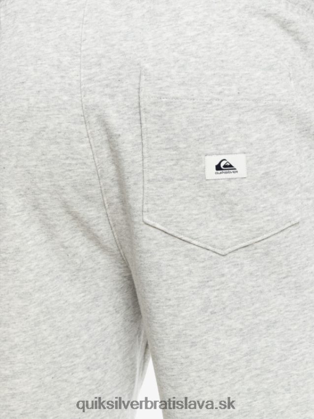 základné teplákové šortky Quiksilver muži B80HXR1272 svetlosivý vres