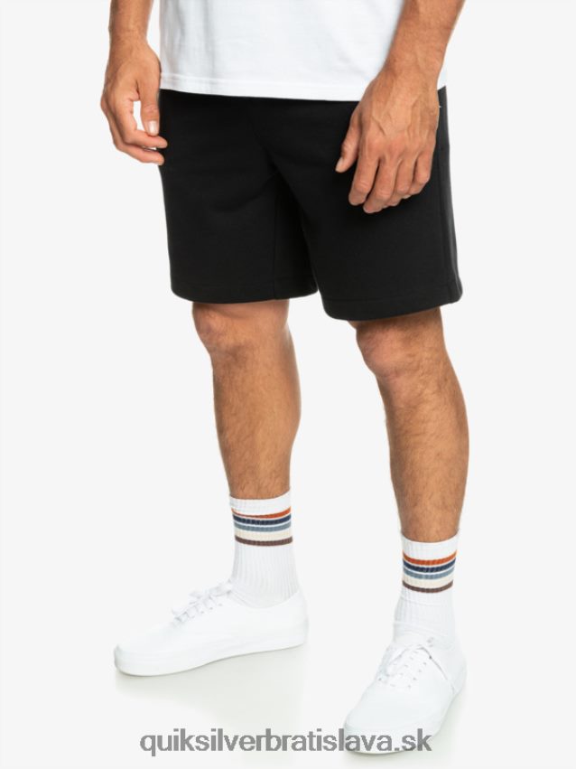základné teplákové šortky Quiksilver muži B80HXR1273 čierna