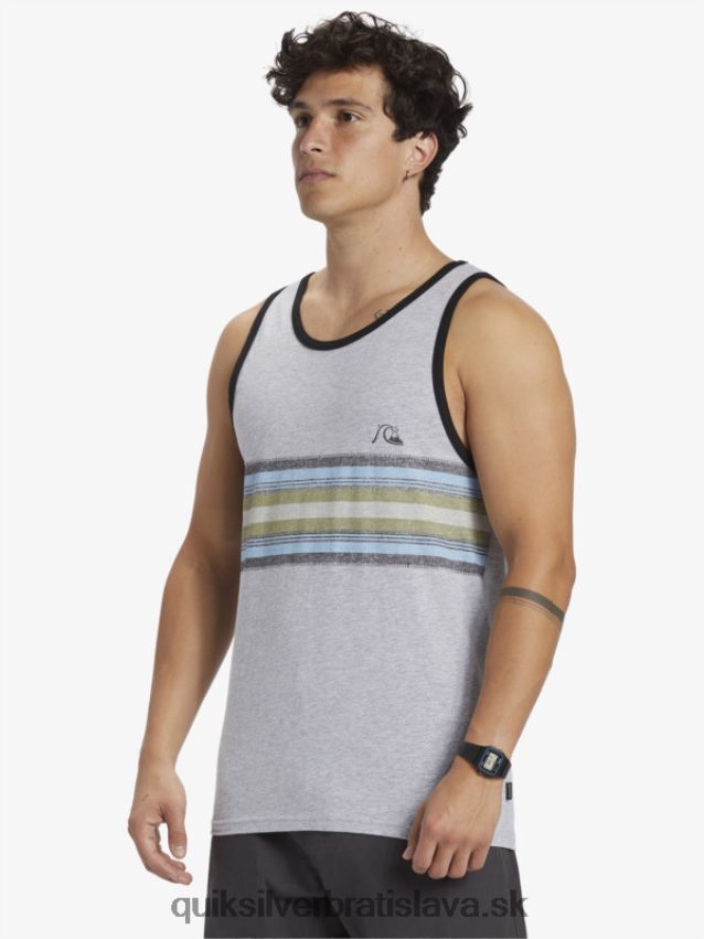 každodenný pruhovaný tank Quiksilver muži B80HXR704 atletický vres