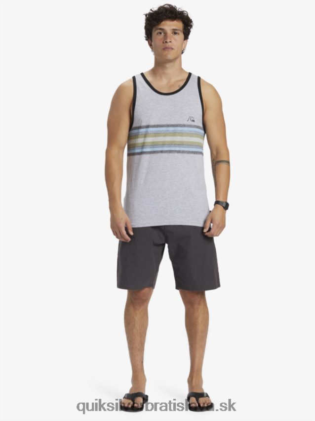každodenný pruhovaný tank Quiksilver muži B80HXR704 atletický vres