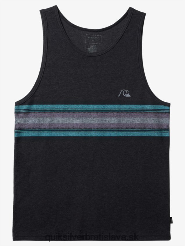 každodenný pruhovaný tank Quiksilver muži B80HXR705 vres z dreveného uhlia