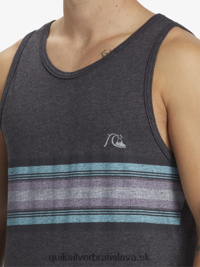 každodenný pruhovaný tank Quiksilver muži B80HXR705 vres z dreveného uhlia