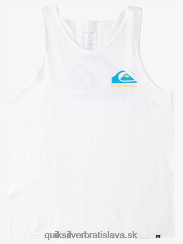 logo zadná nádrž Quiksilver muži B80HXR1521 biely
