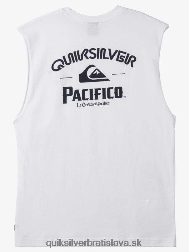 priamy vystreľovací tank Quiksilver x Pacifico muži B80HXR3 biely