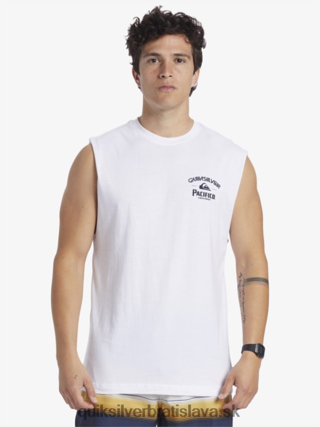 priamy vystreľovací tank Quiksilver x Pacifico muži B80HXR3 biely