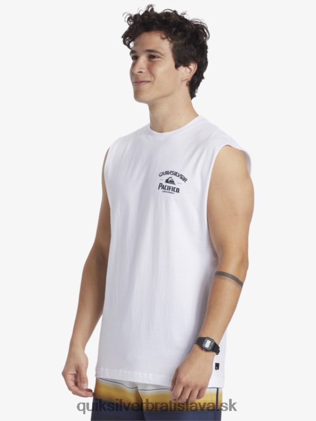 priamy vystreľovací tank Quiksilver x Pacifico muži B80HXR3 biely