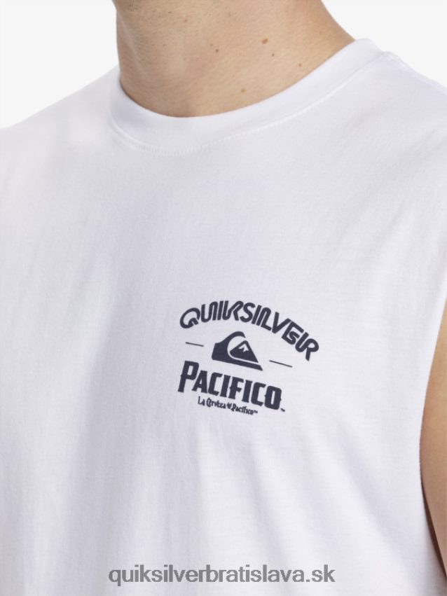 priamy vystreľovací tank Quiksilver x Pacifico muži B80HXR3 biely