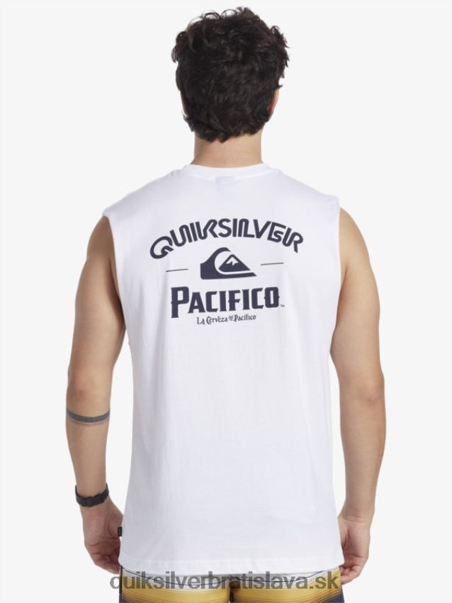 priamy vystreľovací tank Quiksilver x Pacifico muži B80HXR3 biely