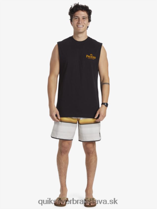 priamy vystreľovací tank Quiksilver x Pacifico muži B80HXR4 čierna